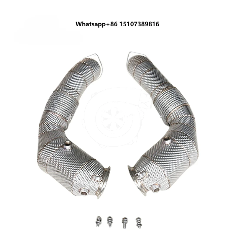 Catted Downpipe for V8 N63 550i 650i 750Li X5 X6 X5M X6M 2011-2017 with Heat Shield
Catted Downpipe for V8 N63 550i 650i 750Li X5 X6 X5M X6M 2011-2017 with Heat Shield