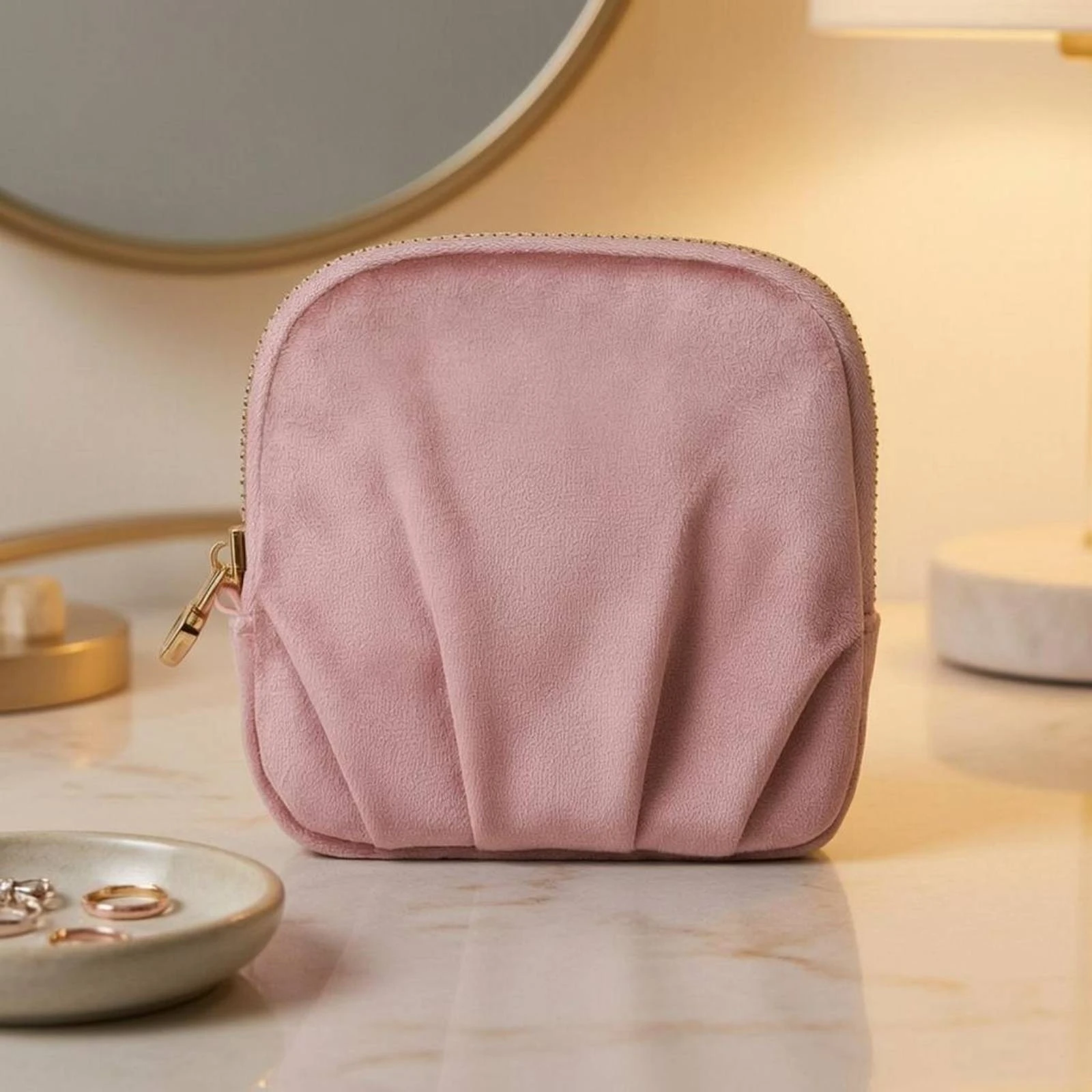 Small Jewelry Travel Case Gold-Tone Hardware Zippered Jewelry Pouch Wrist Strap Organizer Compact Storage Item Gift-Ready
Small Jewelry Travel Case Gold-Tone Hardware Zippered Jewelry Pouch Wrist Strap Organizer Compact Storage Item Gift-Ready