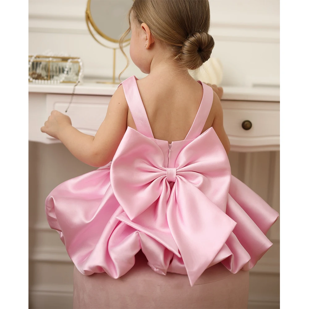 MVOZEIN Flower Girl Dress Baby Girl Dress Pink Satin Puffy Ball Gown Wedding Party Dress with Big Bow Back for Toddler
MVOZEIN Flower Girl Dress Baby Girl Dress Pink Satin Puffy Ball Gown Wedding Party Dress with Big Bow Back for Toddler