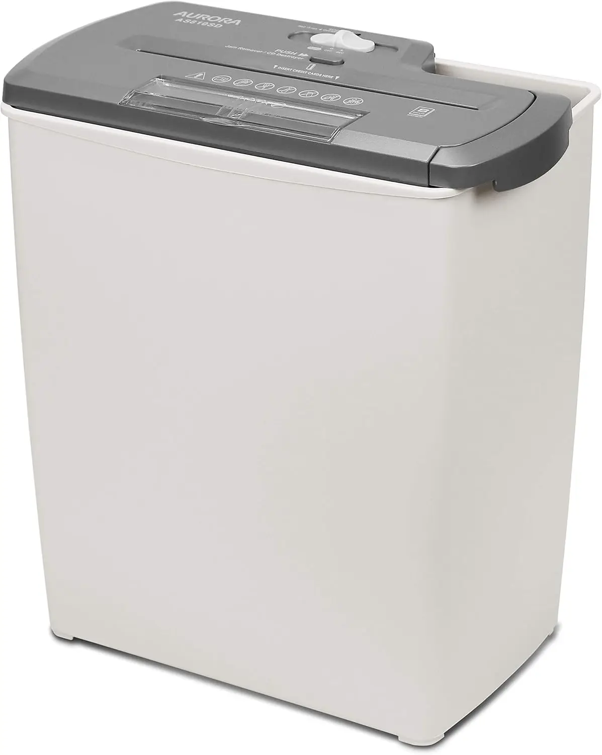 8-Sheet Strip-Cut Paper Shredder for Home Office, Shreds CDs & Credit Cards, 3.2 Gal Basket
8-Sheet Strip-Cut Paper Shredder for Home Office, Shreds CDs & Credit Cards, 3.2 Gal Basket