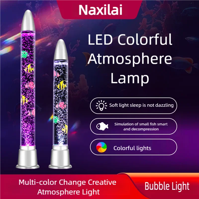 1pcs 27.5Inch LED Bubble Fish Lamp Changing Multi-Color Night Light Artificial Fishing Tank Led Lamp for Home DIY Decoration
1pcs 27.5Inch LED Bubble Fish Lamp Changing Multi-Color Night Light Artificial Fishing Tank Led Lamp for Home DIY Decoration