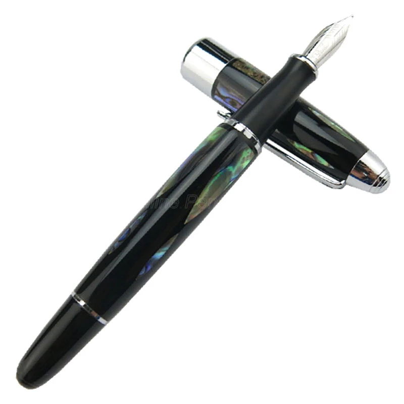 Duke 14K Gold Nib Fountain Pen Bright Pearl In The Dark Green Sea 0.5mm Fine Nib Silver Trim W/Gift Box Writing Gift Pen Set
Duke 14K Gold Nib Fountain Pen Bright Pearl In The Dark Green Sea 0.5mm Fine Nib Silver Trim W/Gift Box Writing Gift Pen Set