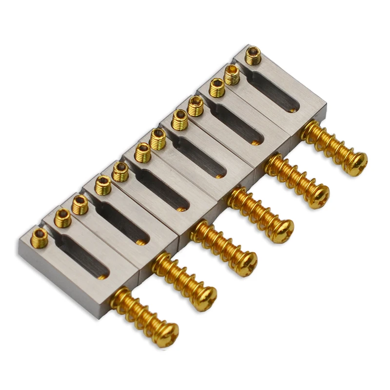 Stainless Electric Guitar Bridge Saddle 6pcs/Lot Flat Top 10.5/10.8mm for Electric Guitar Bridge or Tremolo Bridge Guitar Parts
Stainless Electric Guitar Bridge Saddle 6pcs/Lot Flat Top 10.5/10.8mm for Electric Guitar Bridge or Tremolo Bridge Guitar Parts