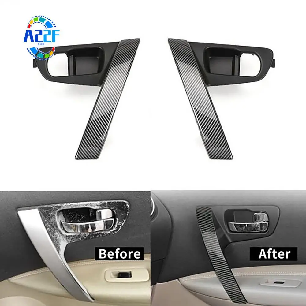 A22F-Car Carbon Fiber Interior Door Handles Base Interior Door Handle Cover Trim For Nissan Qashqai J10 2007-2015
A22F-Car Carbon Fiber Interior Door Handles Base Interior Door Handle Cover Trim For Nissan Qashqai J10 2007-2015
