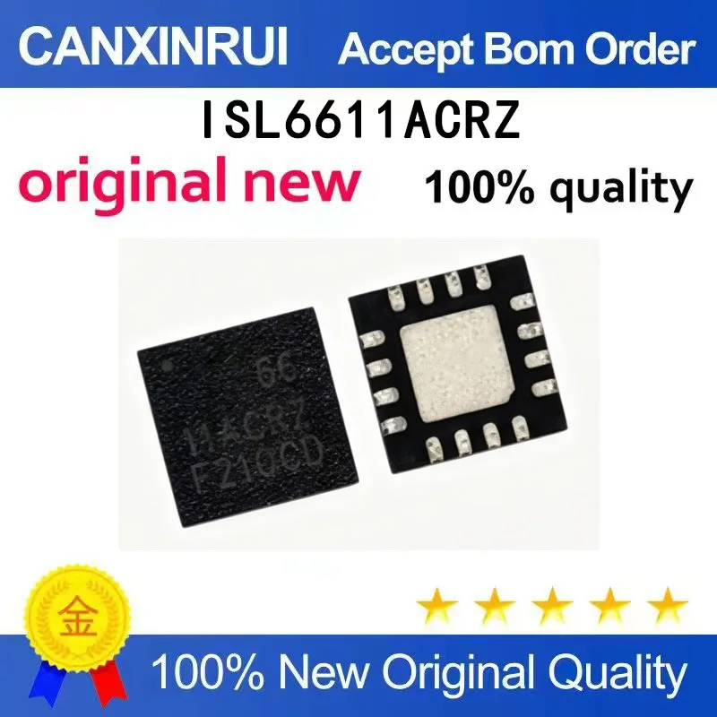 (5-100 pieces)Brand new original ISL6611ACRZ 6611CRZ 6611A QFN spot chip IC
(5-100 pieces)Brand new original ISL6611ACRZ 6611CRZ 6611A QFN spot chip IC