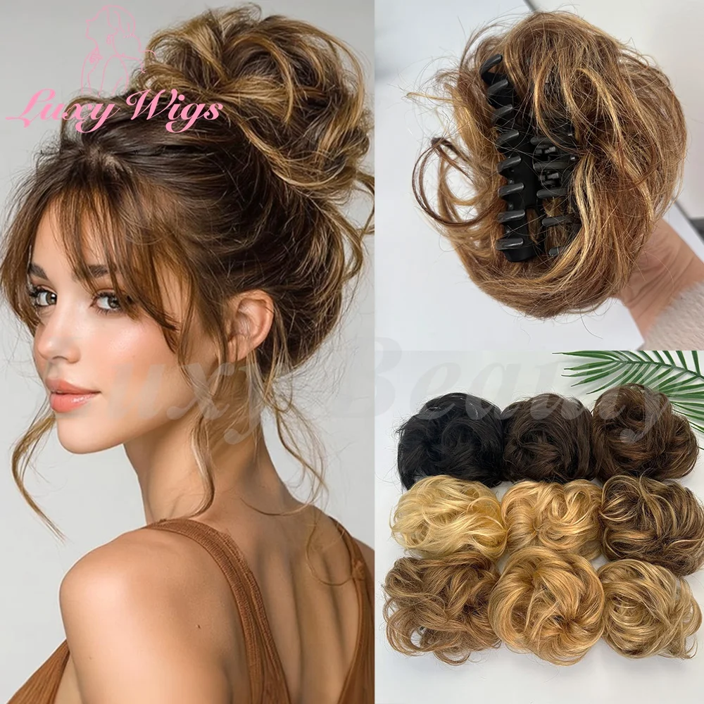 Balayge Brown Claw Clip Messy Bun Ponytail Human Hair Bun Extensions Wavy Curly Hair Chignon Updo Hairpieces for Women Girls
Balayge Brown Claw Clip Messy Bun Ponytail Human Hair Bun Extensions Wavy Curly Hair Chignon Updo Hairpieces for Women Girls