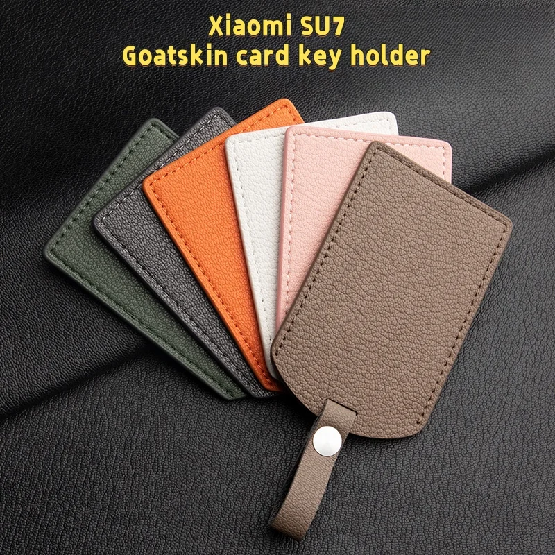 For Xiaomi su7 card key case pro MAX NFC car modification Interior accessories Goatskin key case for men and women
For Xiaomi su7 card key case pro MAX NFC car modification Interior accessories Goatskin key case for men and women