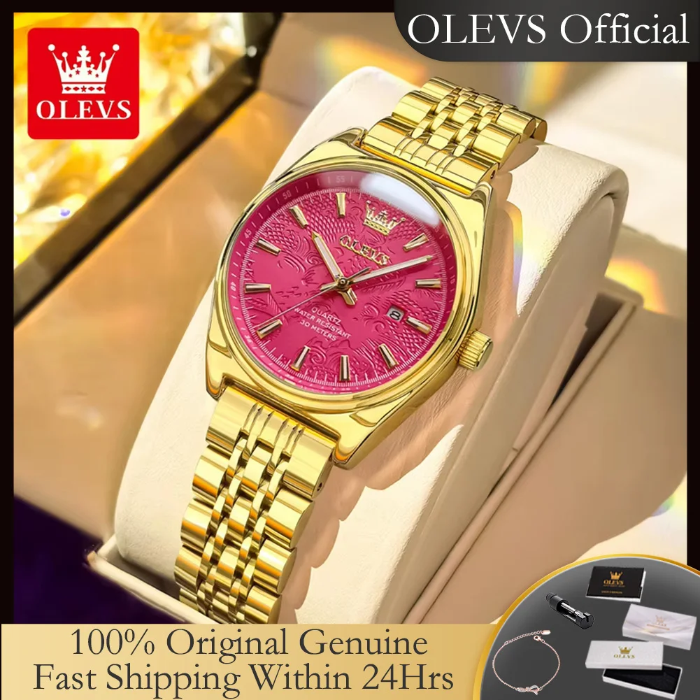 OLEVS 3703 Top Women's Watches Stainless Steel Fashion Simple Calendar Waterproof Luxury Brand Original Ladies Quartz Wristwatch
OLEVS 3703 Top Women's Watches Stainless Steel Fashion Simple Calendar Waterproof Luxury Brand Original Ladies Quartz Wristwatch