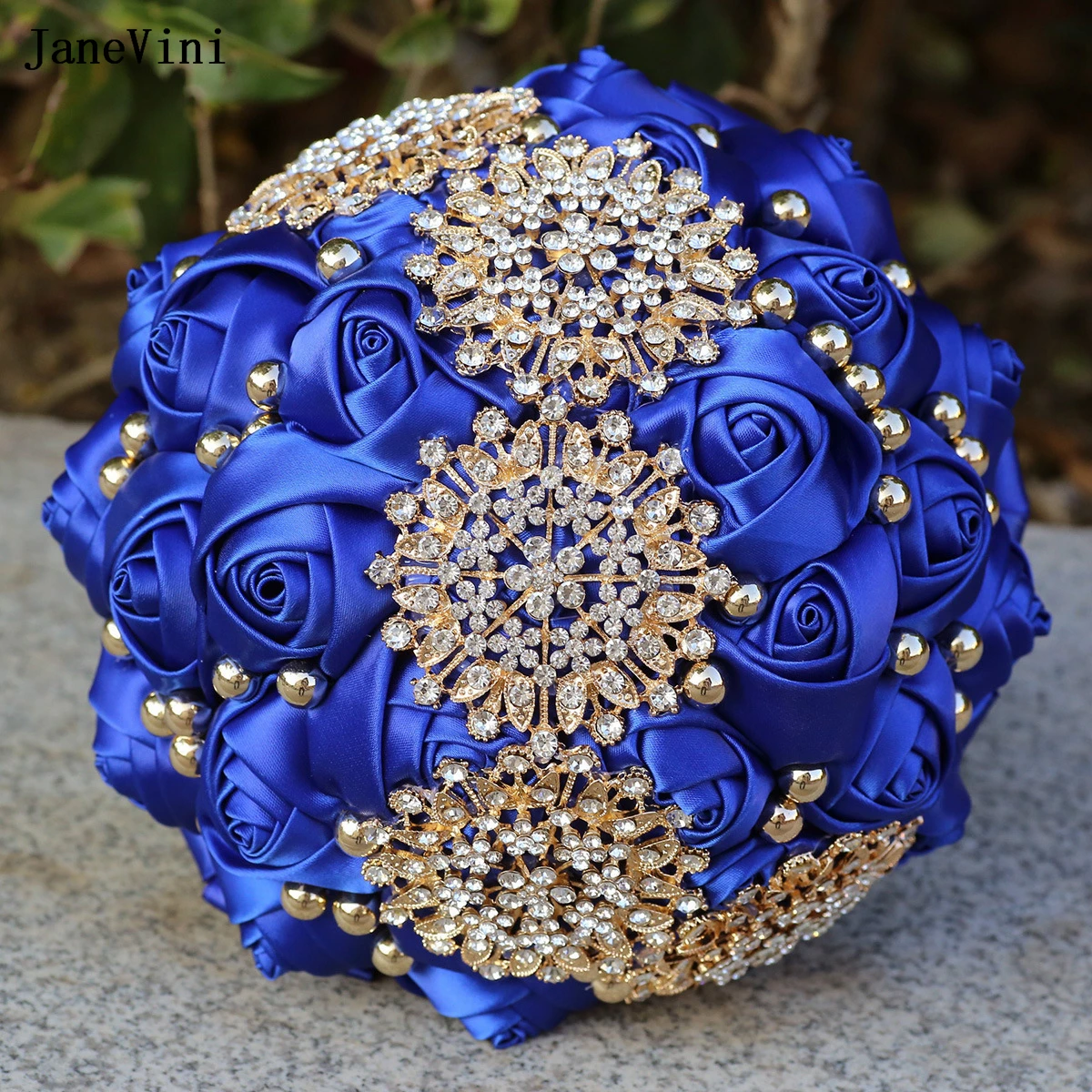 JaneVini 2025 Luxury Royal Blue Wedding Flowers Bridal Bouquets Sparkly Gold Jewelry Crystal Satin Artificial Bride Hand Bouquet
JaneVini 2025 Luxury Royal Blue Wedding Flowers Bridal Bouquets Sparkly Gold Jewelry Crystal Satin Artificial Bride Hand Bouquet