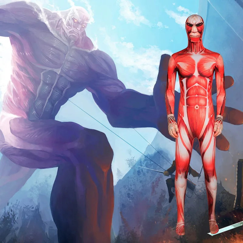 Attack On Titan Cosplay Costume Muscle Suit Jumpsuit Halloween Full-body Tight Suit Cosplay Dress-up Outfit
Attack On Titan Cosplay Costume Muscle Suit Jumpsuit Halloween Full-body Tight Suit Cosplay Dress-up Outfit