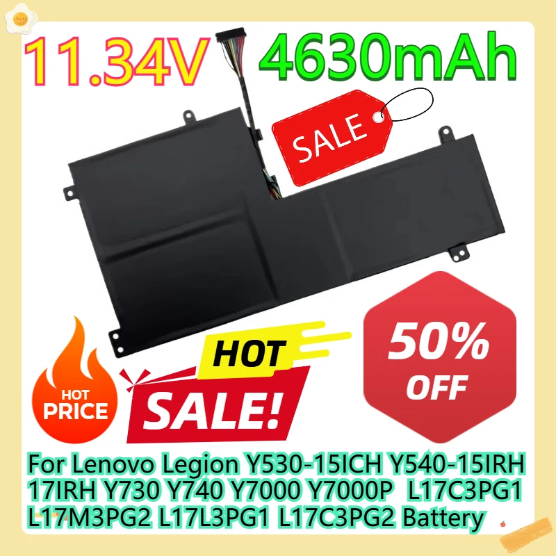 For Lenovo Legion Y530-15ICH Y540-15IRH/17IRH Y730 Y740 Y7000 Y7000P L17C3PG1 L17M3PG2 L17L3PG1 L17C3PG2 Battery
For Lenovo Legion Y530-15ICH Y540-15IRH/17IRH Y730 Y740 Y7000 Y7000P L17C3PG1 L17M3PG2 L17L3PG1 L17C3PG2 Battery
