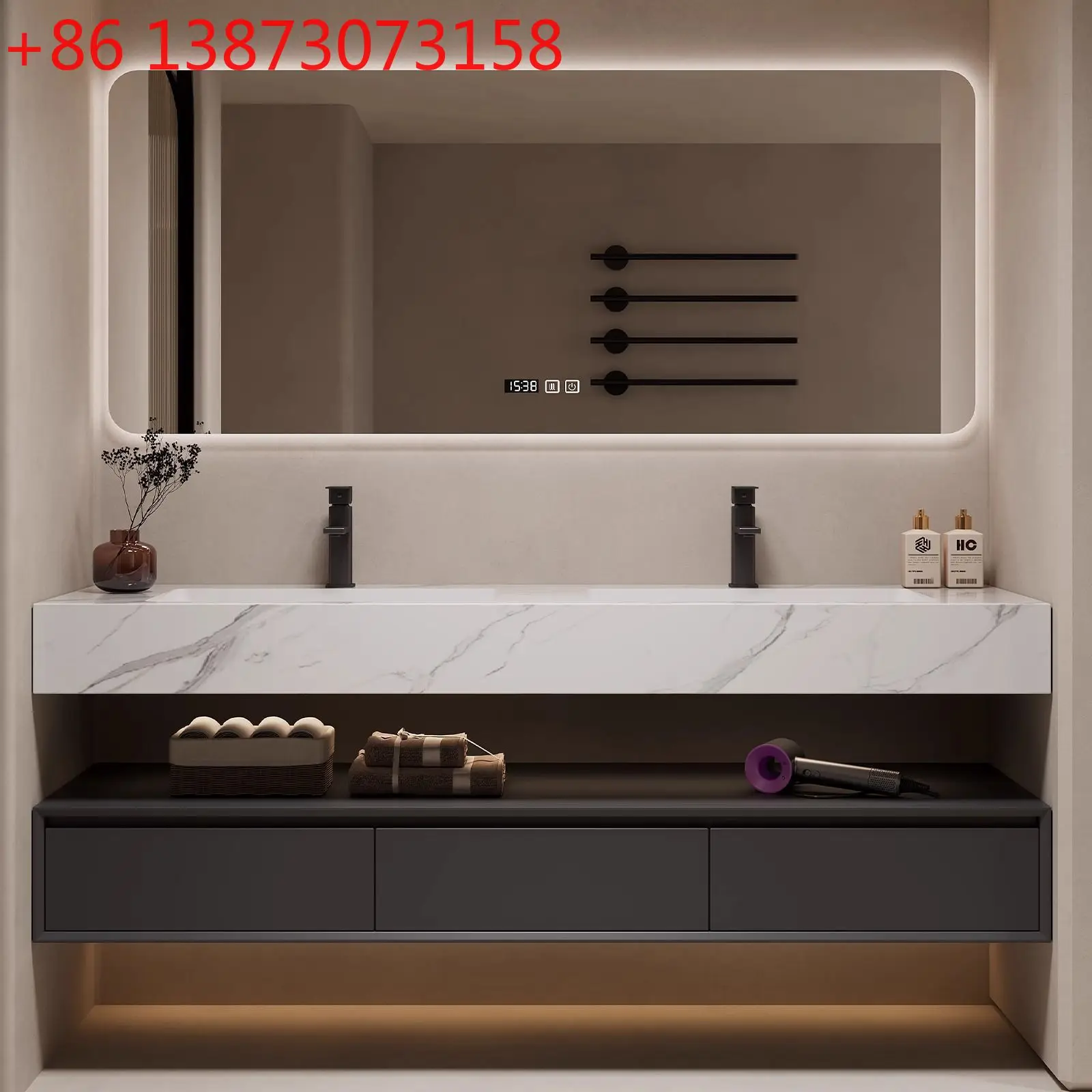 Modern simple hotel wind bathroom cabinet combination rock slab hot bending integrated basin toilet washstand solid wood
Modern simple hotel wind bathroom cabinet combination rock slab hot bending integrated basin toilet washstand solid wood