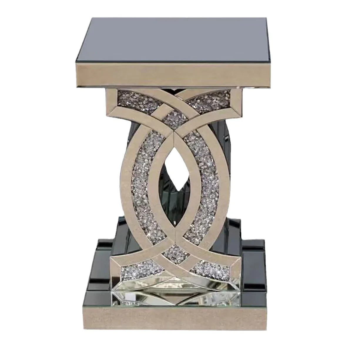 Light luxury mirror double C glass rhinestone square meeting small side table coffee table living room home
Light luxury mirror double C glass rhinestone square meeting small side table coffee table living room home