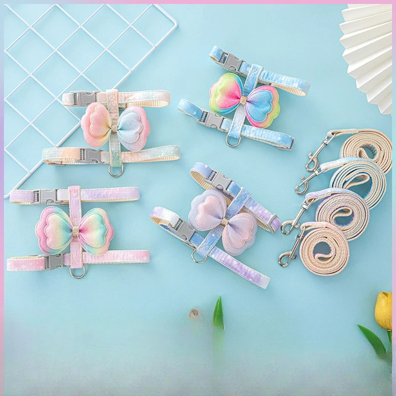 Cute Pet Collars Leash Butterfly Knot Anti Slip Cat Products Small and Medium-sized Cat Walking Leash Dog Supplies Pet Harnesses
Cute Pet Collars Leash Butterfly Knot Anti Slip Cat Products Small and Medium-sized Cat Walking Leash Dog Supplies Pet Harnesses