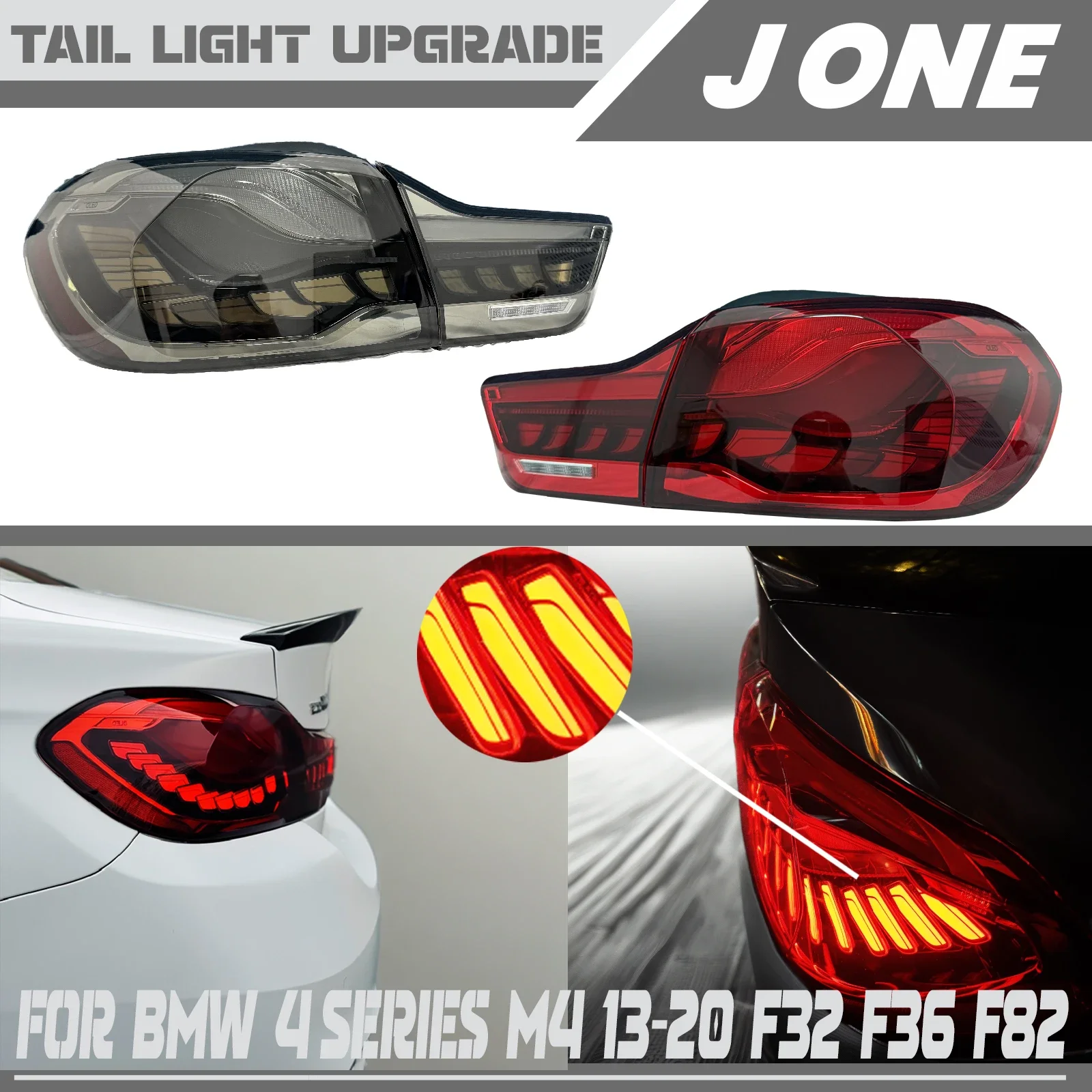 OLED-фонари заднего хода «Драконья чешуя» для BMW 4 серии M4 F32 F33 F36 F82 F83 2013-2020, совместимые с 418 425 430 440, установка Plug and Play
OLED-фонари заднего хода «Драконья чешуя» для BMW 4 серии M4 F32 F33 F36 F82 F83 2013-2020, совместимые с 418 425 430 440, установка Plug and Play