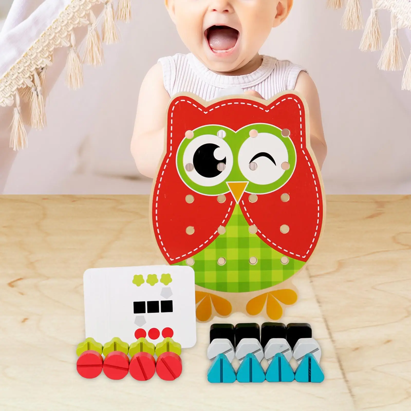 Wooden Nuts and Bolts Board Wooden Toys Prentend Play, Cartoon,Creative Educational Toys Montessori for Boys Girls Children
Wooden Nuts and Bolts Board Wooden Toys Prentend Play, Cartoon,Creative Educational Toys Montessori for Boys Girls Children
