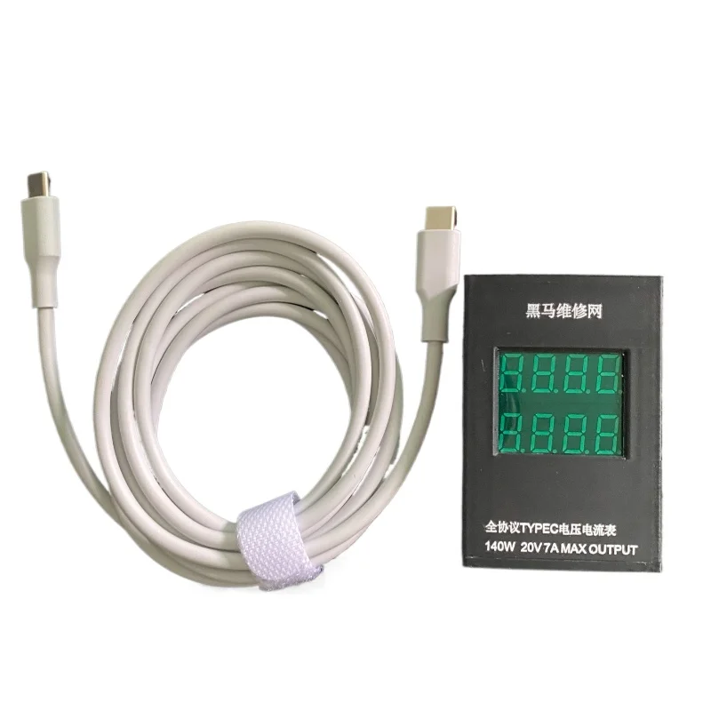 Full protocol 140W Typec voltage ammeter, boot box adapter, notebook maintenance connected to adjustable power supply
Full protocol 140W Typec voltage ammeter, boot box adapter, notebook maintenance connected to adjustable power supply