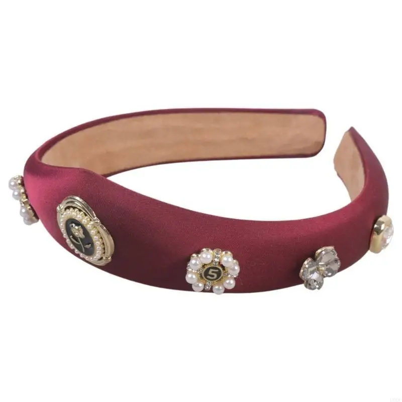 Fashion Rose Pearls Hairband Wide Headbands for Ladies Offering Comfort and Styles Comfortable Hair Accessory Y166
Fashion Rose Pearls Hairband Wide Headbands for Ladies Offering Comfort and Styles Comfortable Hair Accessory Y166