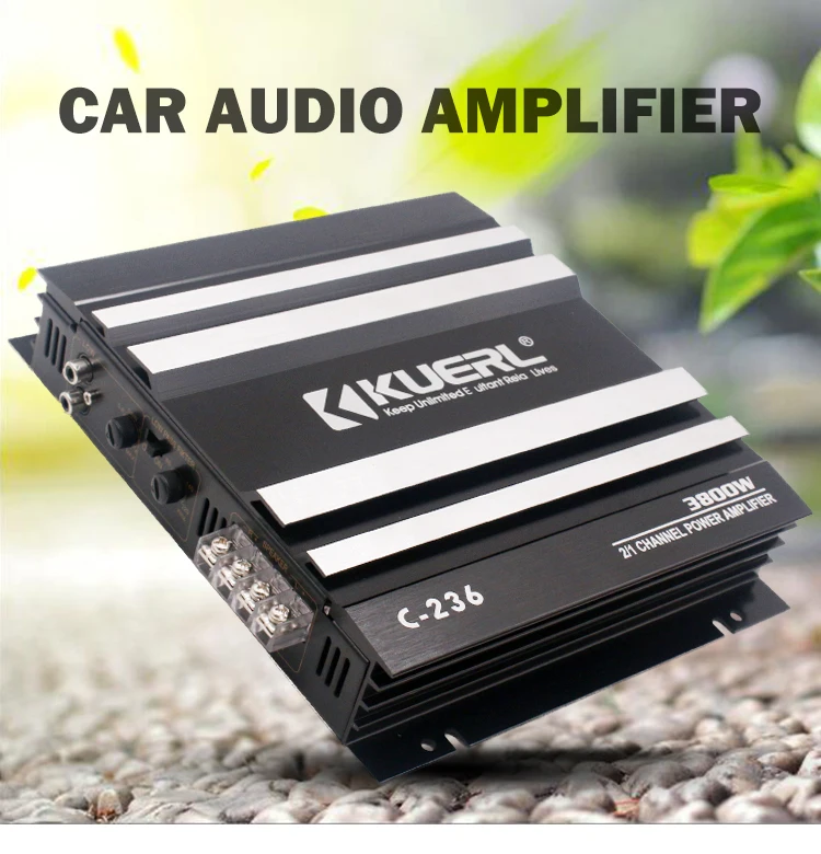 Aluminum alloy brushed shell Big Power Sound System power Amplifier 2-Ch Car Audio Subwoofer Amplifier RMS 60W*2@4Ω C-236
Aluminum alloy brushed shell Big Power Sound System power Amplifier 2-Ch Car Audio Subwoofer Amplifier RMS 60W*2@4Ω C-236