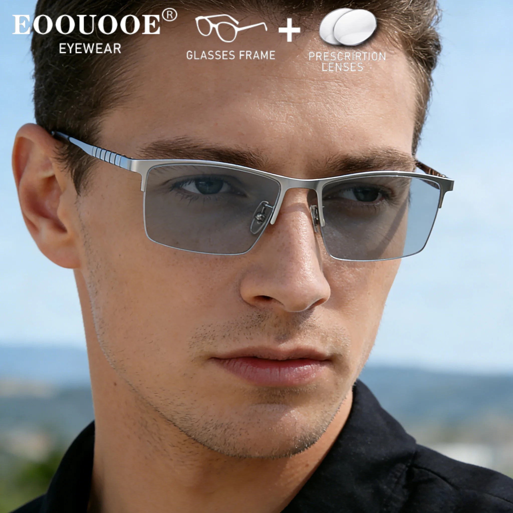 Photochromism Prescription Lenses Men Square Titanium Glasses Myopia Progressive Clear Anti Radiation Computer Filter Glasses
Photochromism Prescription Lenses Men Square Titanium Glasses Myopia Progressive Clear Anti Radiation Computer Filter Glasses