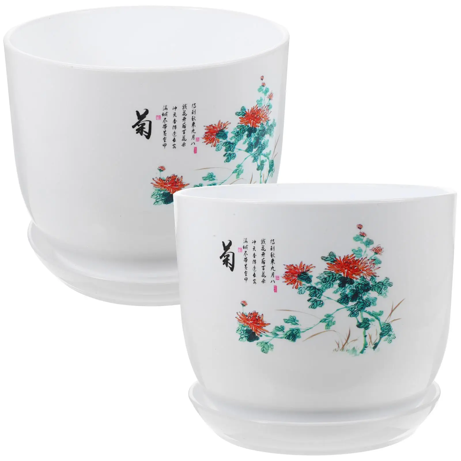 2 Pcs PP Resin Indoor Planters 14CM Diameter Drainage Holes for Bedroom Kitchen Flower Pot Orchid Planter Nursery
2 Pcs PP Resin Indoor Planters 14CM Diameter Drainage Holes for Bedroom Kitchen Flower Pot Orchid Planter Nursery
