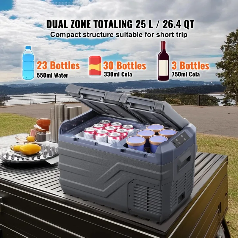 【Premium】SucceBuy Car Refrigerator Dual Zone Port le Freezer Car Refrigerator Fridge Adjust le Range 12/24V DC and A Compressor
【Premium】SucceBuy Car Refrigerator Dual Zone Port le Freezer Car Refrigerator Fridge Adjust le Range 12/24V DC and A Compressor