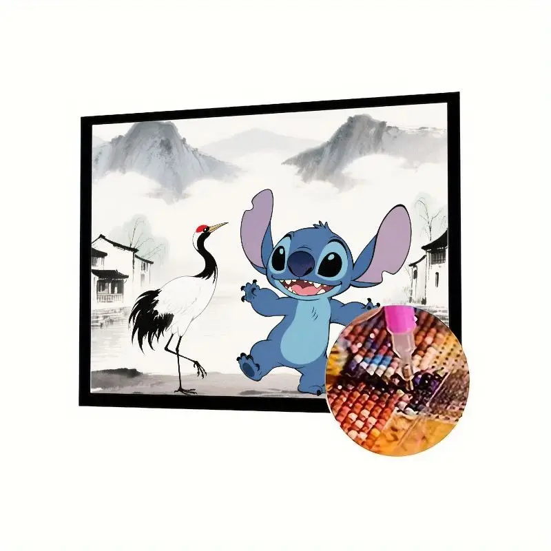 5D DIY Diamond Painting Kit - Disney Stitch & Red-crowned Crane, Traditional Chinese Ink Landscape Art, Full Drill Rhinestone Mo
5D DIY Diamond Painting Kit - Disney Stitch & Red-crowned Crane, Traditional Chinese Ink Landscape Art, Full Drill Rhinestone Mo