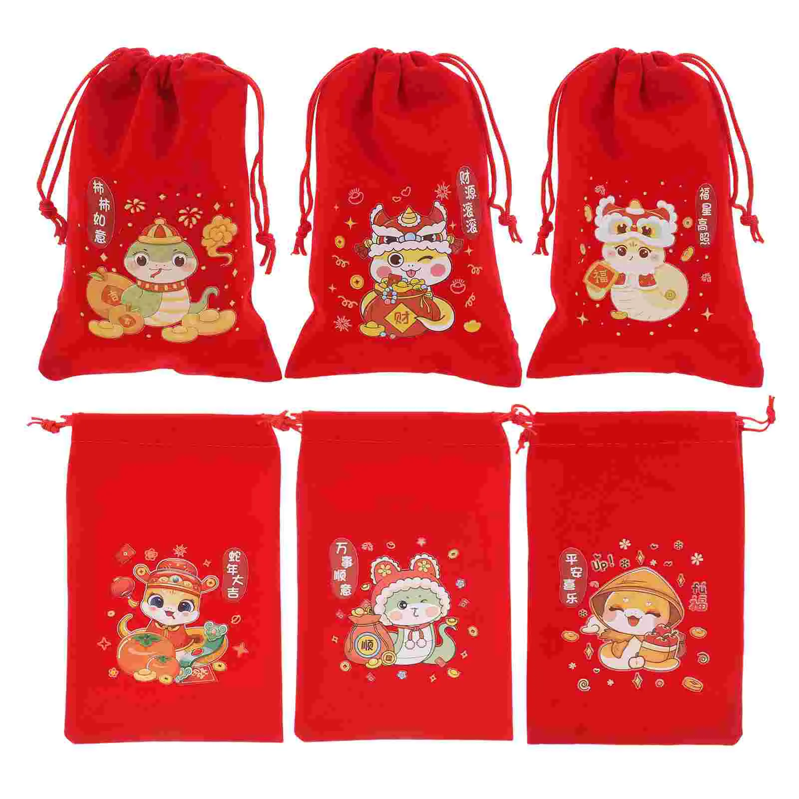 6 Pcs Gift Bag Candy Chinese New Year Bags Sachets Spring Festival Lucky Cloth Perfume Treat
6 Pcs Gift Bag Candy Chinese New Year Bags Sachets Spring Festival Lucky Cloth Perfume Treat