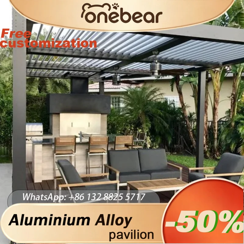 Any Size Custom Aluminum Alloy Pavilion Durable Waterproof Sunproof Long Lasting Outdoor Patio Backyard Garden Shelter
Any Size Custom Aluminum Alloy Pavilion Durable Waterproof Sunproof Long Lasting Outdoor Patio Backyard Garden Shelter