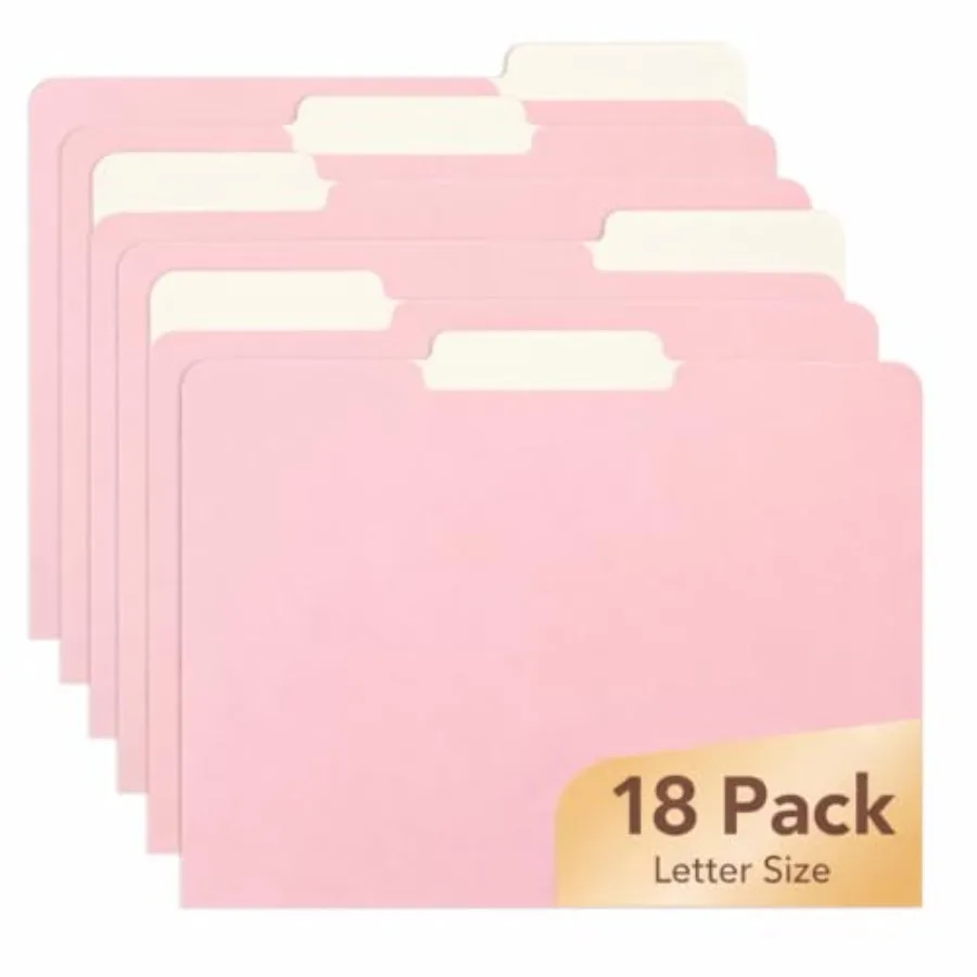 Poly File Folders with Tabs, 1/3 Cut Tab, 18 Pack, Letter Size,File Folders Designed for Office and Classroom Use
Poly File Folders with Tabs, 1/3 Cut Tab, 18 Pack, Letter Size,File Folders Designed for Office and Classroom Use