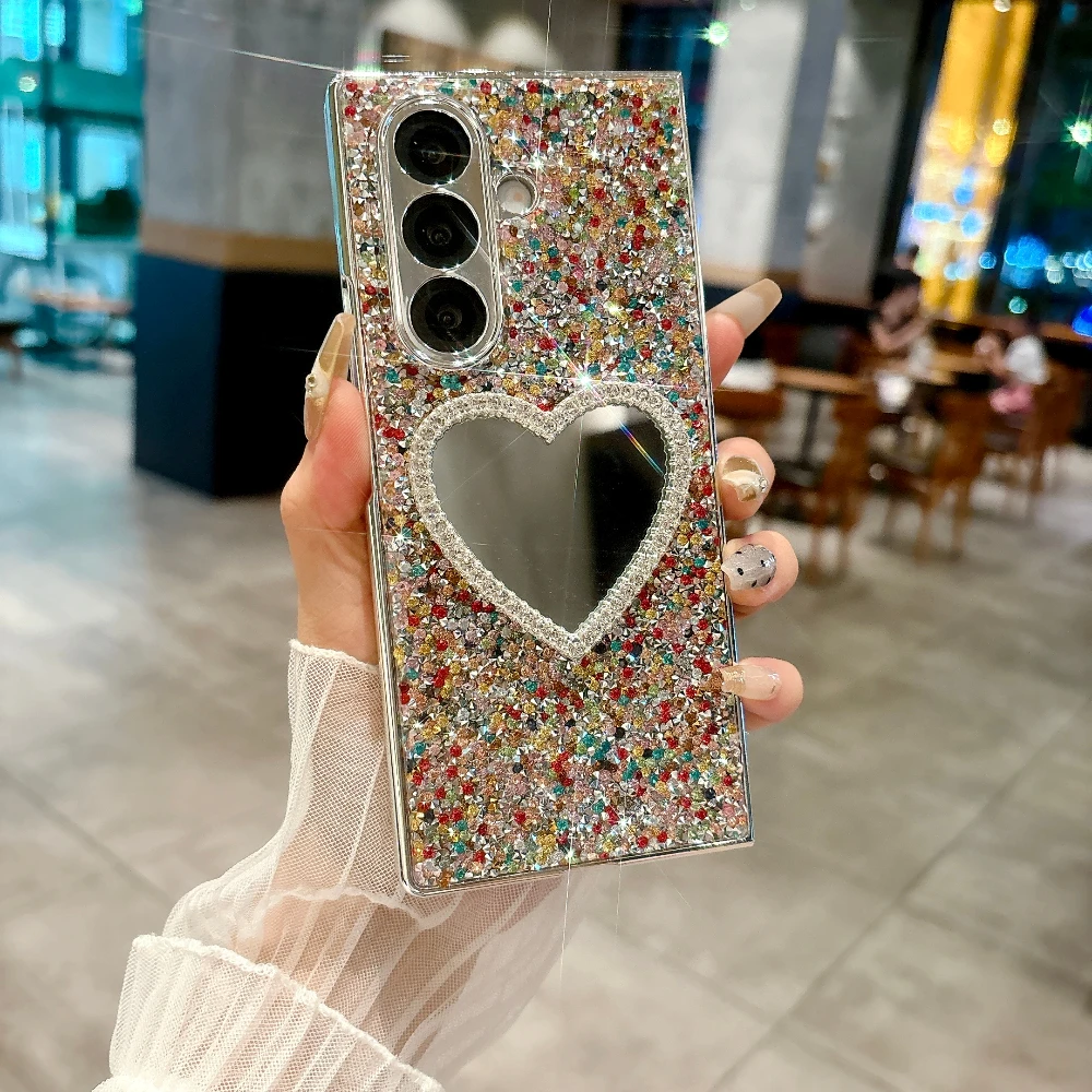 Luxury Glitter Coloful Diamond Mirror With Lanyard Phone Case For Samsung Galaxy Z Fold 7 6 5 4 Shockproof Protective Back Cover
Luxury Glitter Coloful Diamond Mirror With Lanyard Phone Case For Samsung Galaxy Z Fold 7 6 5 4 Shockproof Protective Back Cover