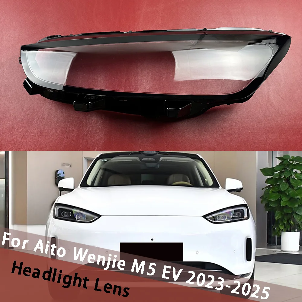For Aito Wenjie M5 EV 2023 2024 2025 Car Accessories Front Headlight Shell Headlamp Transparent Lampshade Cover Lens Plexiglass
For Aito Wenjie M5 EV 2023 2024 2025 Car Accessories Front Headlight Shell Headlamp Transparent Lampshade Cover Lens Plexiglass
