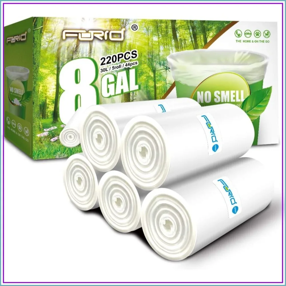 8 Gallon Clear Garbage Bags – 30 Liter Trash Liners, 220 Count for Bathroom Bedroom Office
8 Gallon Clear Garbage Bags – 30 Liter Trash Liners, 220 Count for Bathroom Bedroom Office