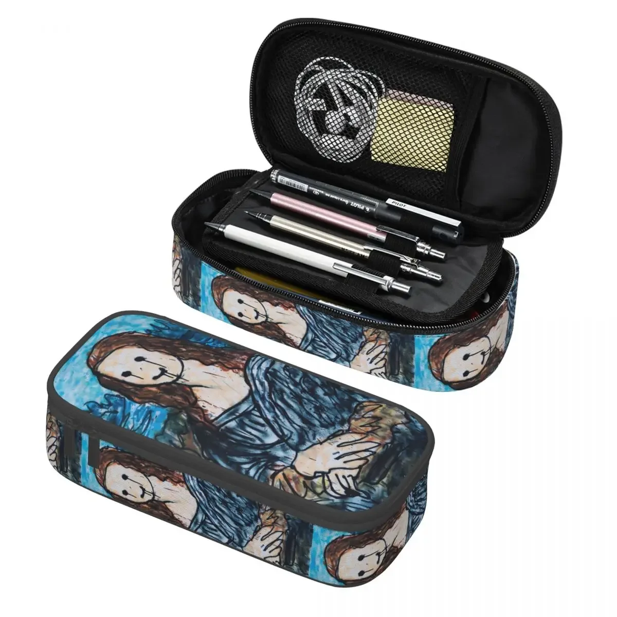 Custom Cute Madsaki Japanese Artist Smile Black Tears Pencil Case for Boys Gilrs Large Storage Pen Box Bag Stationery
Custom Cute Madsaki Japanese Artist Smile Black Tears Pencil Case for Boys Gilrs Large Storage Pen Box Bag Stationery