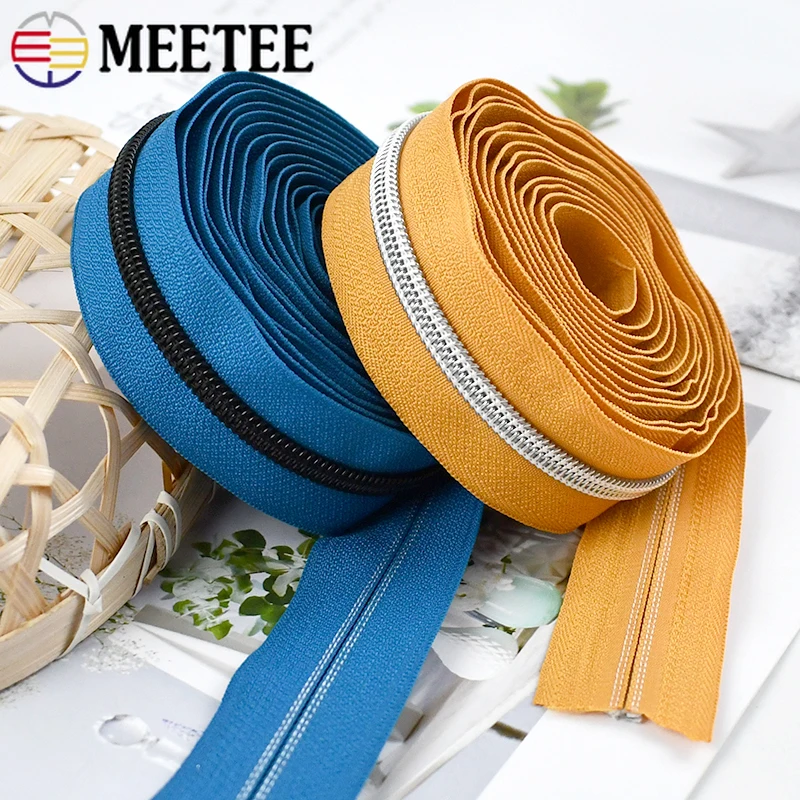 2/5/10M Meetee 5# Colorful Nylon Zipper Coil Zip Backpack Decor Zippers Long Zips for Clothing Repair Kit DIY Sewing Accessories
2/5/10M Meetee 5# Colorful Nylon Zipper Coil Zip Backpack Decor Zippers Long Zips for Clothing Repair Kit DIY Sewing Accessories