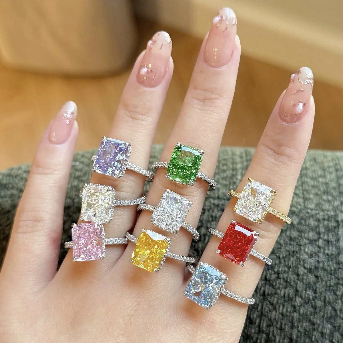Europe, America 2026 new high carbon diamond ice flower cut zircon color treasure s925 sterling silver ring women
Europe, America 2026 new high carbon diamond ice flower cut zircon color treasure s925 sterling silver ring women