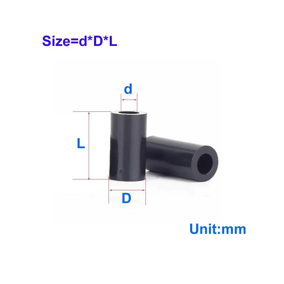 M9M11M13M14M15M16 black ABS Isolation Column Plastic Sleeve Nylon Support Cylinder Hollow Straight Through
M9M11M13M14M15M16 black ABS Isolation Column Plastic Sleeve Nylon Support Cylinder Hollow Straight Through