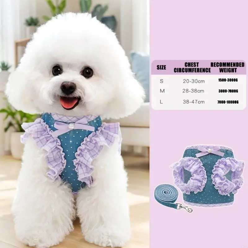 Dog Harness Large for Small Dogs No Pull with Leash Adjustable Clip Comfortable and Secure Buckles 87HA
Dog Harness Large for Small Dogs No Pull with Leash Adjustable Clip Comfortable and Secure Buckles 87HA