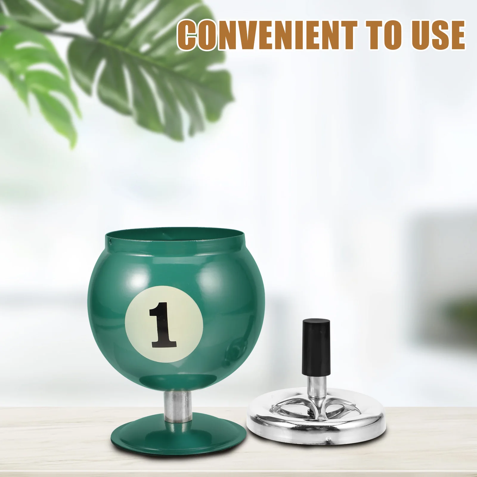 Billiard Shaped Ashtray Smoke Holder Windproof Automatic Extinguishing Desktop Ashtray Home Office Lightweight Iron
Billiard Shaped Ashtray Smoke Holder Windproof Automatic Extinguishing Desktop Ashtray Home Office Lightweight Iron