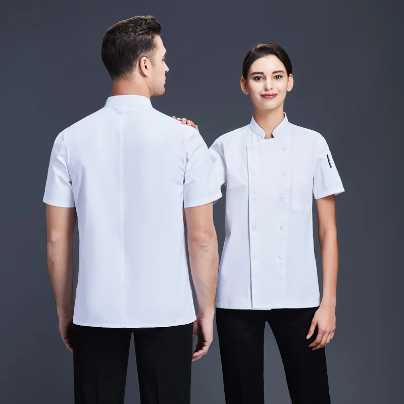 Summer chef workwear for men, thin, ultra-thin, breathable, sweat-absorbent, suitable for hotel and Chinese/Western restaurants,
Summer chef workwear for men, thin, ultra-thin, breathable, sweat-absorbent, suitable for hotel and Chinese/Western restaurants,