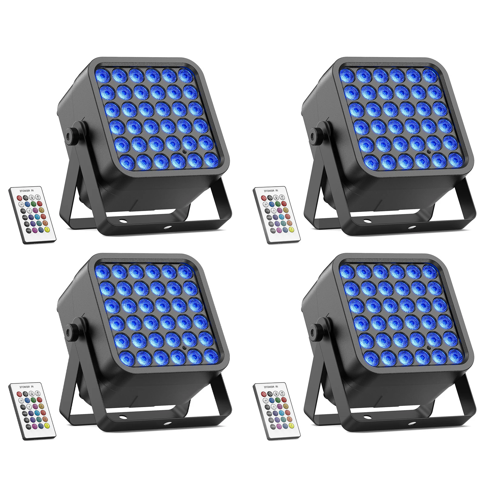 DayFlicker 4 шт. 72 Вт RGBWA + УФ 6 в 1 аккумуляторная батарея RGB светодиодные Par Lights DMX512 3/5/7 каналов для диско-клуба, свадьбы
DayFlicker 4 шт. 72 Вт RGBWA + УФ 6 в 1 аккумуляторная батарея RGB светодиодные Par Lights DMX512 3/5/7 каналов для диско-клуба, свадьбы