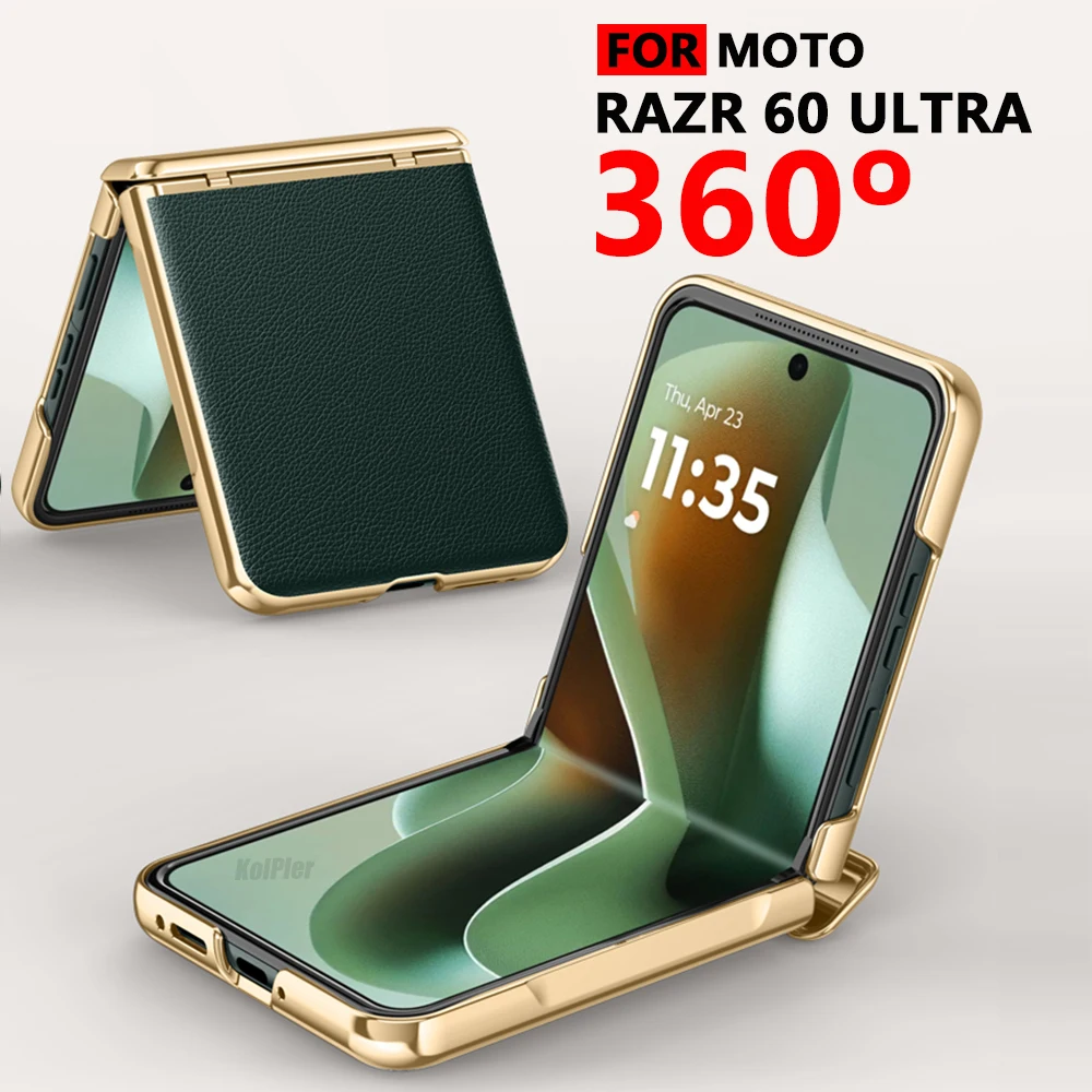 Luxury Leather Case for Moto Razr 60 Ultra Flip Official 2025 Shockproof Back Cover Hinge Folding Glass film Skin Plating Capa
Luxury Leather Case for Moto Razr 60 Ultra Flip Official 2025 Shockproof Back Cover Hinge Folding Glass film Skin Plating Capa