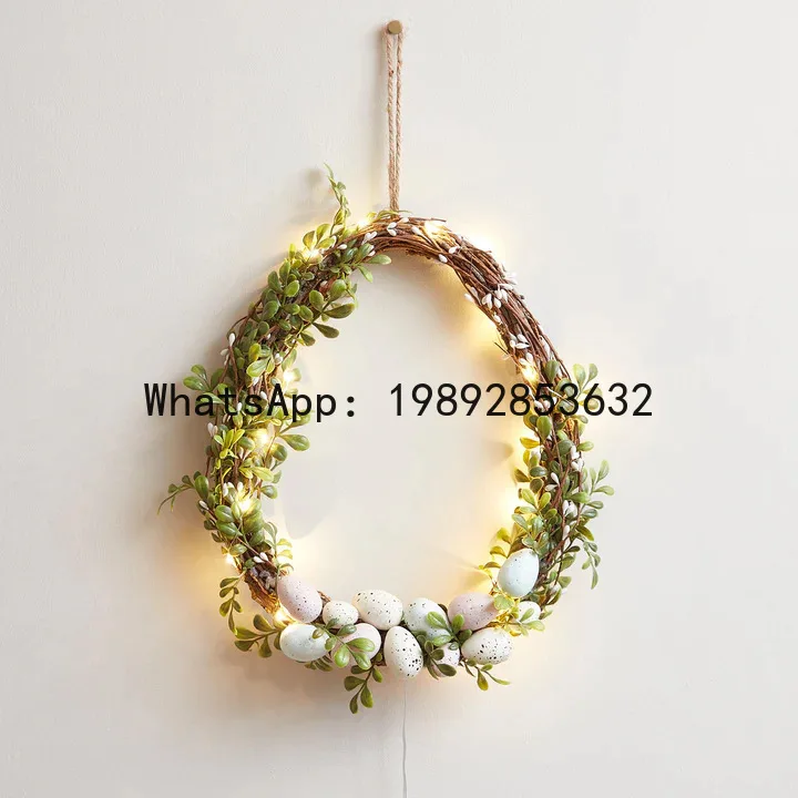 ZZ Easter Wreath Egg Wreath Spring Flower Ring Door Hanging Decoration
ZZ Easter Wreath Egg Wreath Spring Flower Ring Door Hanging Decoration