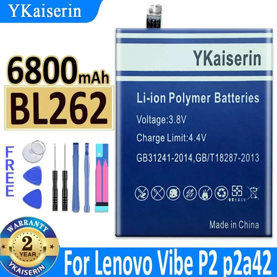 High-Capacity For Lenovo Vibe P2 p2a42 p2c72 Stable 6800mAh BL262 Mobile Phone Battery
High-Capacity For Lenovo Vibe P2 p2a42 p2c72 Stable 6800mAh BL262 Mobile Phone Battery