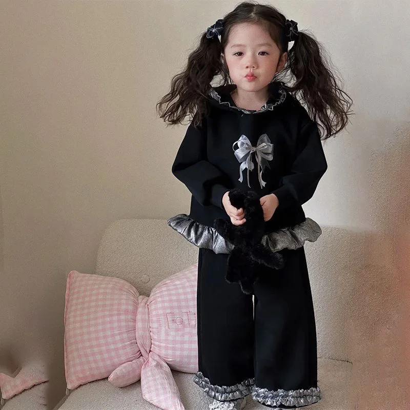 Girls Sweatshirts +Pants Kids Suits 2PCS/Set Cotton 2024 Black Spring Autumn Cotton High Quality Christmas Gift Children Clothin
Girls Sweatshirts +Pants Kids Suits 2PCS/Set Cotton 2024 Black Spring Autumn Cotton High Quality Christmas Gift Children Clothin