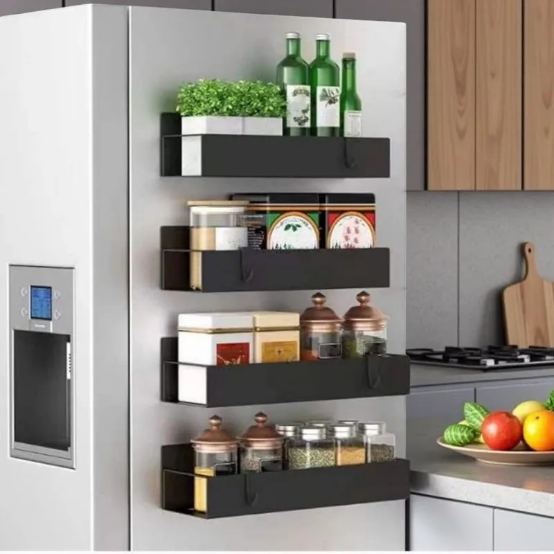 Carbon Steel Refrigerator Magnetic Suction Storage Rack No Drilling Magnetic Suction Refrigerator Seasoning Storage Sorting Rack
Carbon Steel Refrigerator Magnetic Suction Storage Rack No Drilling Magnetic Suction Refrigerator Seasoning Storage Sorting Rack