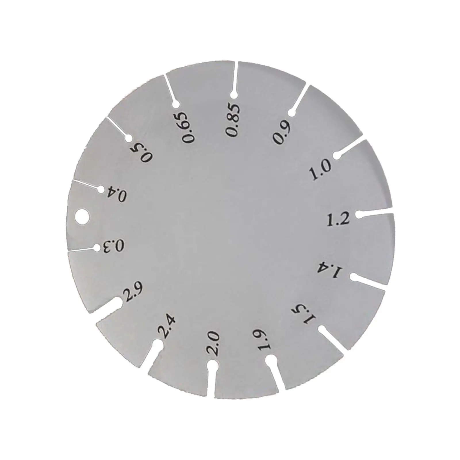 Stainless Steel Wire Gauge Measurement Tool Heavy Duty Round Gauge Thickness Ruler for Electrical Wiring Inspection
Stainless Steel Wire Gauge Measurement Tool Heavy Duty Round Gauge Thickness Ruler for Electrical Wiring Inspection