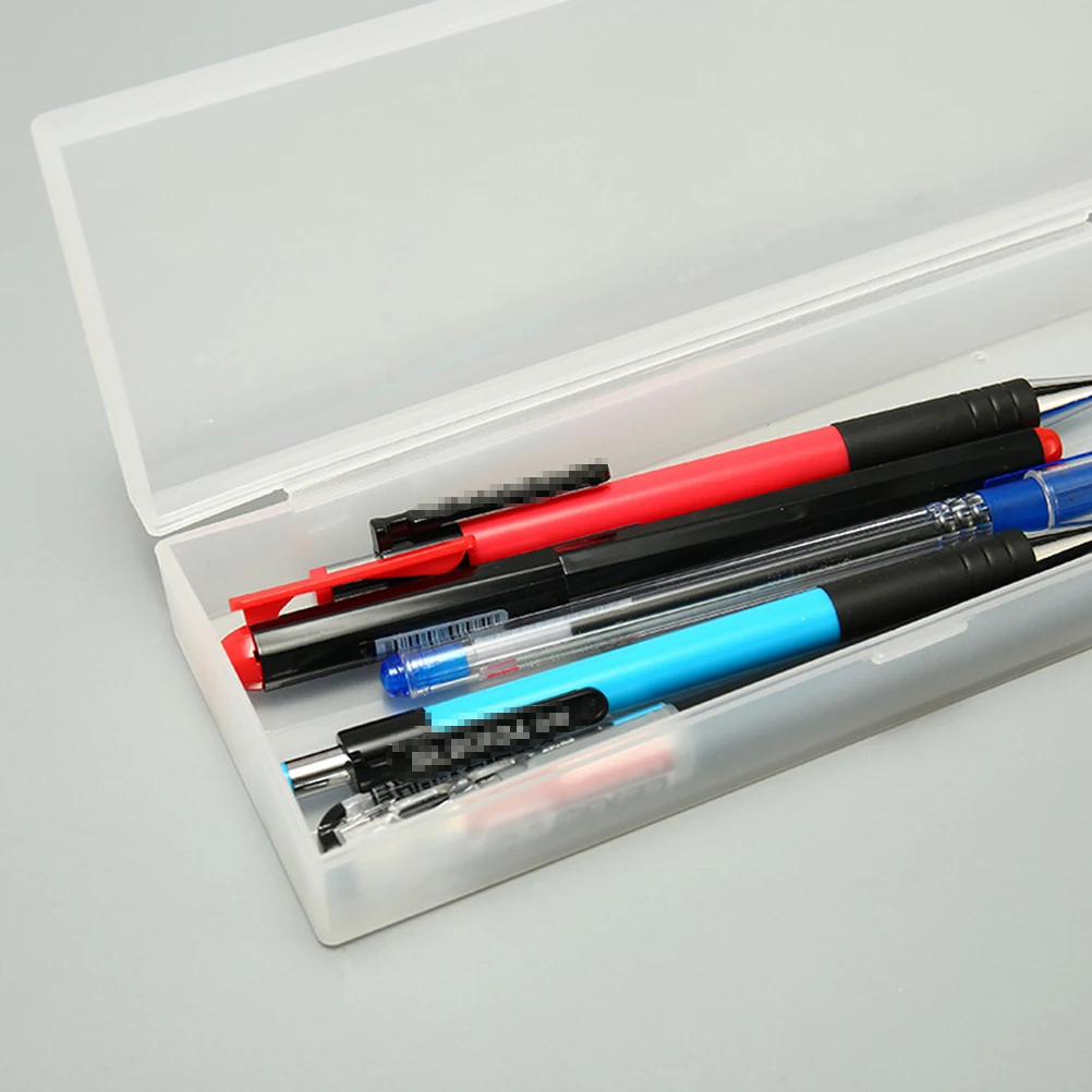 5Pcs Pencil Box Translucent Frosted Stylish Pen Case Convenient Portable Pencil Storage Box Student Stationery Random Color
5Pcs Pencil Box Translucent Frosted Stylish Pen Case Convenient Portable Pencil Storage Box Student Stationery Random Color
