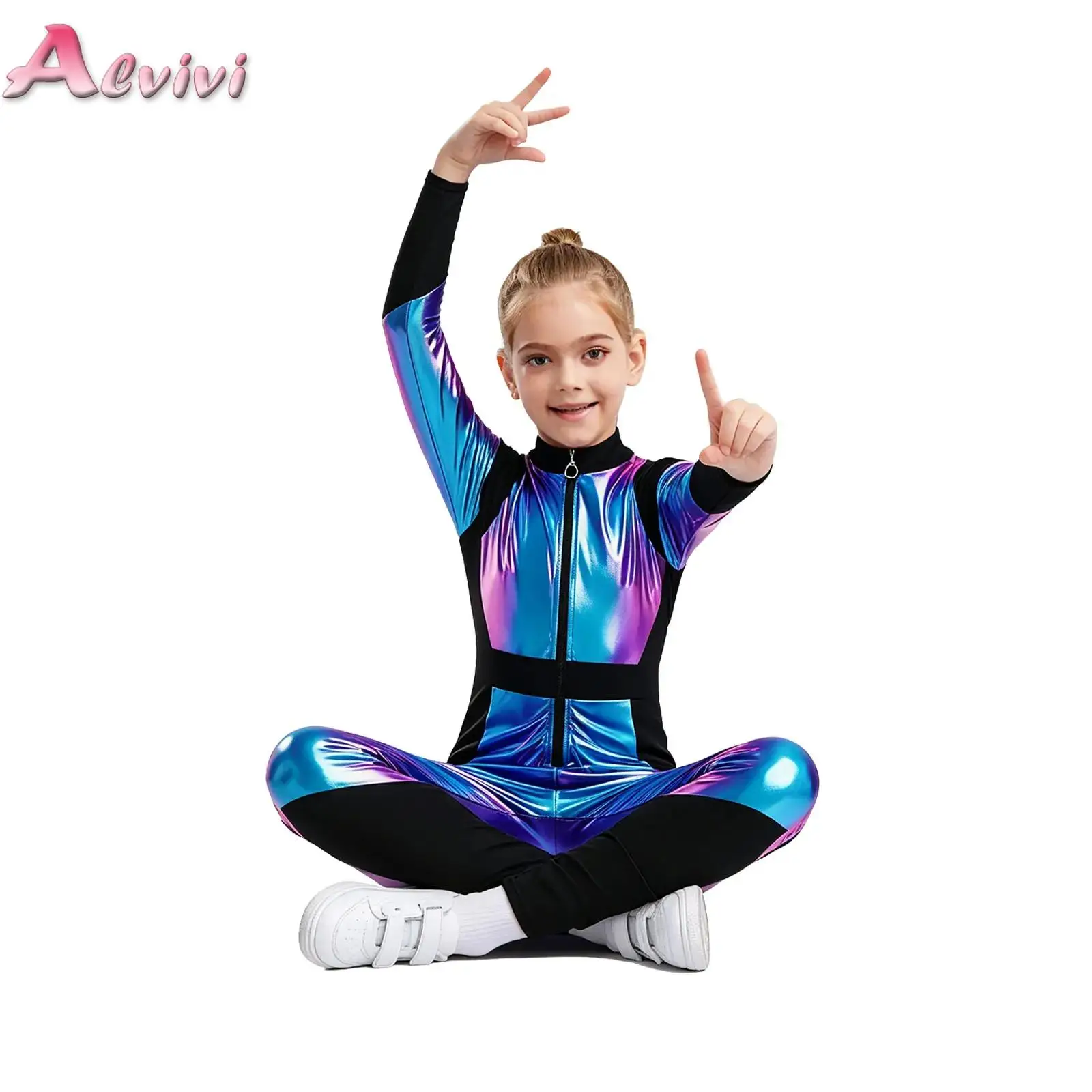 Girls Cutie Alien Jumpsuit Astronaut Outer Space Carnival Halloween Cosplay Costume Metallic Glossy Hood Front Zipper Outfit
Girls Cutie Alien Jumpsuit Astronaut Outer Space Carnival Halloween Cosplay Costume Metallic Glossy Hood Front Zipper Outfit