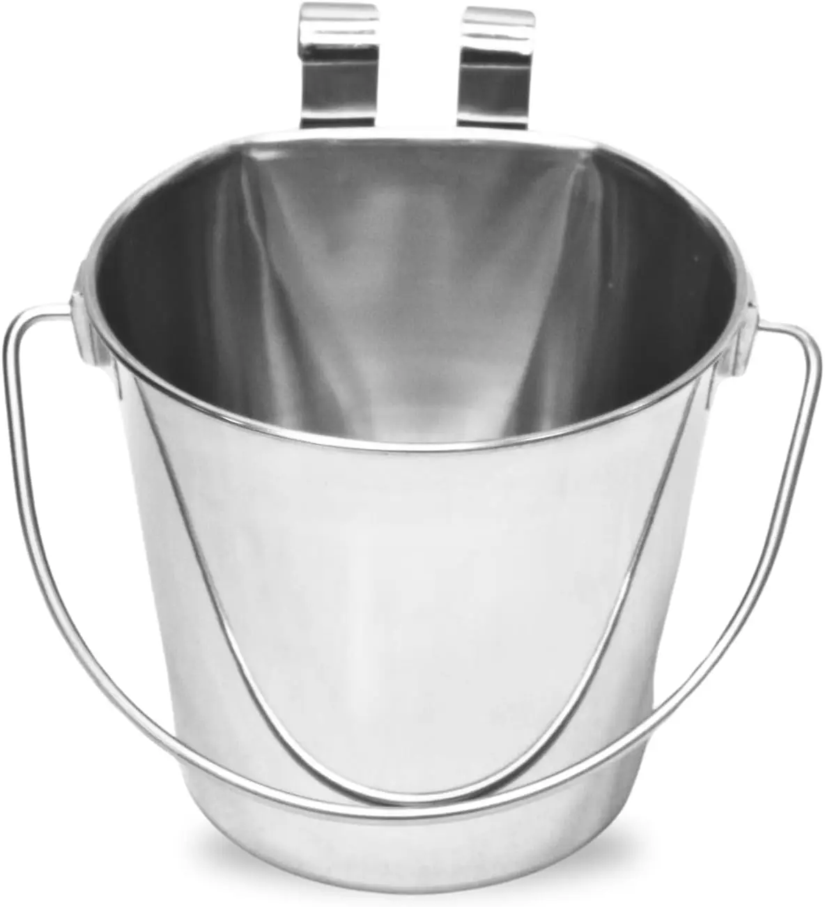 2 Quart Stainless Steel Flat Sided Bucket with Dual Hooks for Pet Cages
2 Quart Stainless Steel Flat Sided Bucket with Dual Hooks for Pet Cages